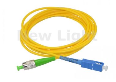 एफसी एपीसी / एससी यूपीसी 3 एम फाइबर ऑप्टिक केबल, नेटवर्क के लिए एकल मोड फाइबर पैच केबल्स