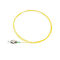 पीला रंग एफसी फाइबर ऑप्टिक पैच कॉर्ड, 0.9 मिमी व्यास एकल मोड फाइबर Pigtails
