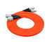 62.5 / 125 फाइबर ऑप्टिक पैच कॉर्ड एलसी एलसी 3.0 मिमी अनुकूलित लंबाई नारंगी रंग