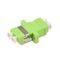 सिरेमिक फाइबर के साथ प्लास्टिक फाइबर ऑप्टिक एडेप्टर LC से MM MM OM5 हरे रंग