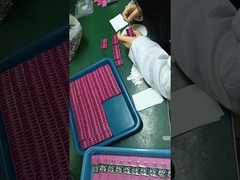 Rose Color OM4 Fiber Optic Adapter For Duplex LC Patch Cords