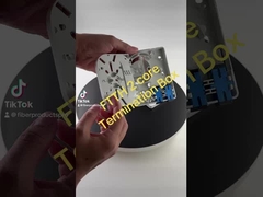 इनडोर प्लास्टिक FTTH समापन बॉक्स, 2 फाइबर दीवार आउटलेट केबल समापन बॉक्स