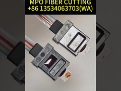 ग्रीन एमपीओ फाइबर केबल मल्टी मोड OM3 8 कोर 10 मीटर के लिए QSFP / ट्रांससीवर