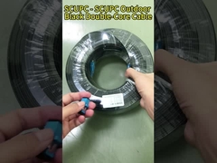 आउटडोर FTTH फाइबर ऑप्टिक पैच कॉर्ड / फाइबर ड्रॉप केबल SC SC कनेक्टर