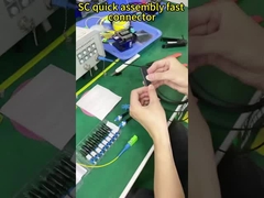 फ़ील्ड इंस्टॉलेबल 90N 2.0mm SC UPC ऑप्टिकल केबल कनेक्टर