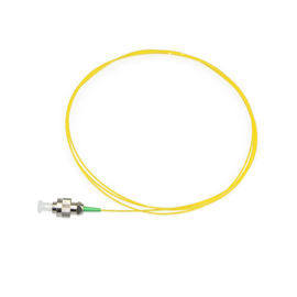 पीला रंग एफसी फाइबर ऑप्टिक पैच कॉर्ड, 0.9 मिमी व्यास एकल मोड फाइबर Pigtails
