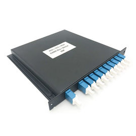 हार्ड मेटल केस फाइबर ऑप्टिक घटक 8 चैनल CWDM Mux डिमक्स मॉड्यूल कनेक्टर के साथ