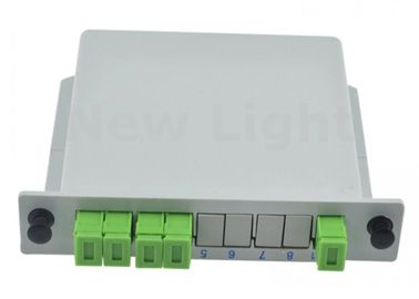 खरीदें ग्रे रंग एससी एपीसी 1x4 पीएलसी फाड़नेवाला बॉक्स Planar Waveguide प्रकार के लिए FTTH सिस्टम online manufacture