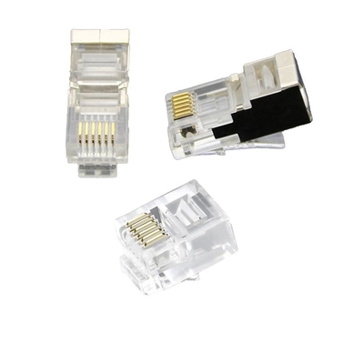 खरीदें Factory-Price CAT6 Transparent Modular Plugs - 8P8C, Easy Crimp, Fluke Verified online manufacture