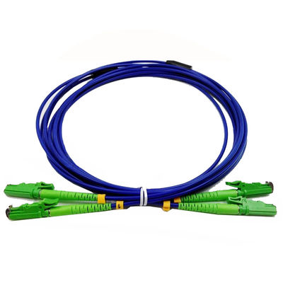 खरीदें Armored E2000 APC Optical Fiber Patch Cord with High Indentation Strength and Duplex Fiber Count online manufacture