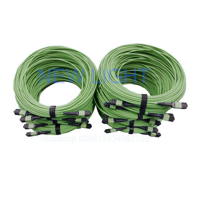 खरीदें कस्टम लंबाई और एमपीओ फाइबर कनेक्टर के साथ 12 कोर ओएम 4 एमपीओ एमटीपी केबल online manufacture