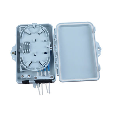 खरीदें 4 कोर एफटीटीएच टर्मिनेशन बॉक्स वॉल माउंट करने योग्य वाटरप्रूफ आउटडोर फाइबर ऑप्टिक स्प्लिटर बॉक्स online manufacture