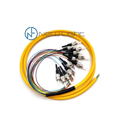 खरीदें सिंगल मोड फाइबर ऑप्टिक केबल 1m LSZH 0.9mm FC UPC / APC 12 स्ट्रैंड online manufacture