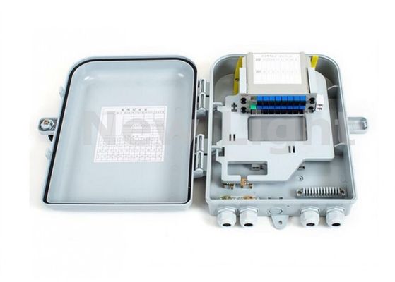 16 Port FTTH Termination Box with PC Alloy Material and IP55 Protection for Fiber Optic Distribution 16 पोर्ट FTTH टर्मिनेशन बॉक्स के साथ पीसी मिश्र धातु सामग्री और फाइबर ऑप्टिक वितरण के लिए आईपी 55 सुरक्षा