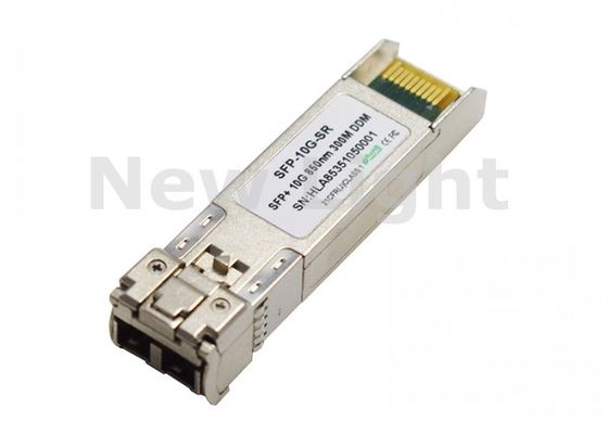 SFP-10G-SR 10G SFP फाइबर ऑप्टिक ट्रांससीवर 850nm तरंग दैर्ध्य और 300m ट्रांसमिशन दूरी के साथ उच्च गति डेटा ट्रांसफर के लिए