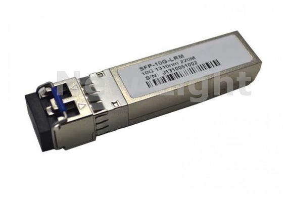 SFP-10G-LRM मल्टीमोड फाइबर ऑप्टिक ट्रांससीवर जिसमें 10G डेटा दर, 1310nm तरंग दैर्ध्य और DDM फ़ंक्शन है