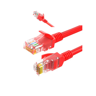 UL प्रमाणित Cat6 नेटवर्क पैच कॉर्ड के साथ 100% निरंतरता परीक्षण सोने से लेपित नंगे तांबे 24AWG UL/ETL/CE/FCC