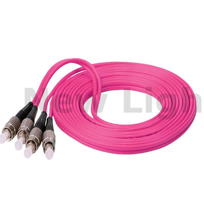 Low Insertion Loss OM4 FC Fiber Patch Cord Duplex Optical Fiber Patch Cable