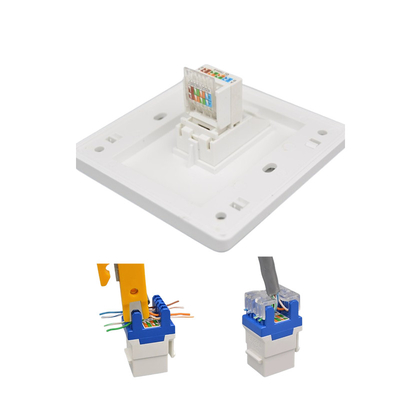 110-240V CAT5 CAT6 CAT7 सॉकेट मल्टी फंक्शन वॉल प्लेट स्विच सफेद/काला