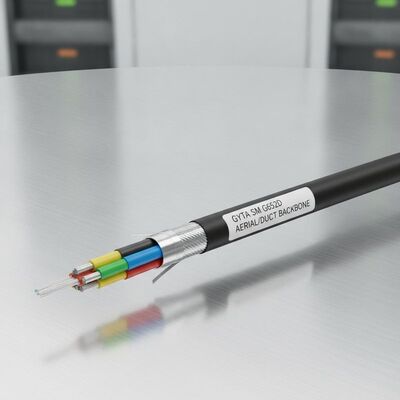 GYTA Stranded Loose Tube Aluminum Tape Armored Fiber Optic Cable Single Mode G652D for Aerial Duct Backbone