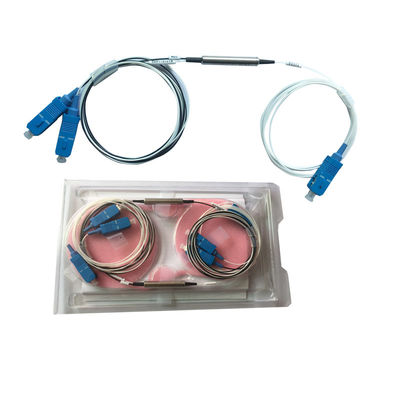 कम सम्मिलन हानि FWDM फाइबर ऑप्टिक WDM व्यापक तरंग दैर्ध्य रेंज और उच्च चैनल अलगाव के साथ