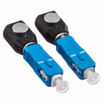 ब्लैक मेटल एससी यूपीसी फाइबर ऑप्टिक एडाप्टर नंगे फाइबर के लिए 1000 गुना से अधिक स्थायित्व के साथ