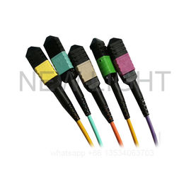 40Gbps डेटा सेंटर इन्फ्रास्ट्रक्चर के लिए कम हानि 0.35dB मानक हानि 0.60dB MPO MTP केबल