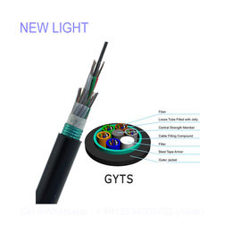 निविड़ अंधकार इंडोर / आउटडोर फाइबर ऑप्टिक केबल GYFTA GYXTW GYTS GYTA वितरण