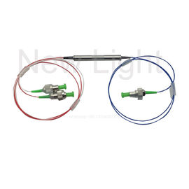 3 पोर्ट्स ऑप्टिकल Mux Demux 100Ghz 200Ghz 1x2 DWDM डिवाइस आईटीयू चैनल